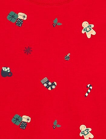Pyjama 'Noël' 2 pièces - T-shirt à manches longues + pantalon