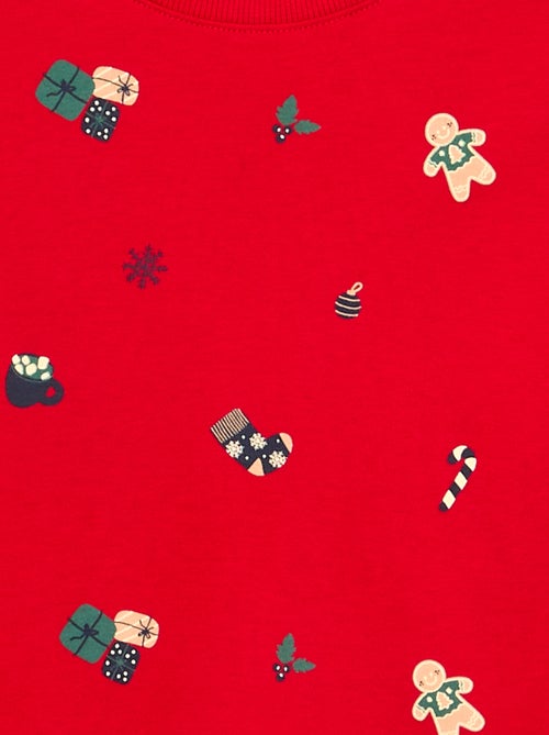 Pyjama 'Noël' 2 pièces - T-shirt à manches longues + pantalon - Kiabi