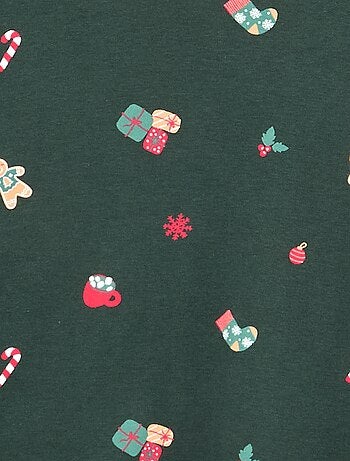 Pyjama 'Noël' 2 pièces - T-shirt à manches longues + pantalon