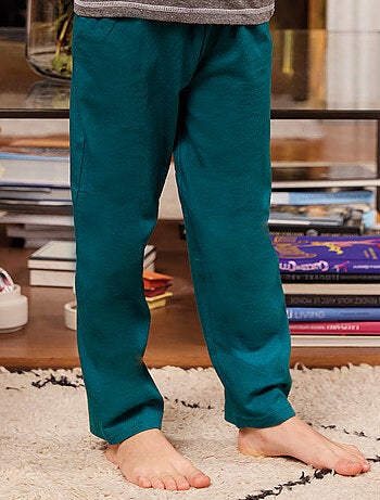 Pyjama NOËL EN FAMILLE anthracite chiné/vert - DODO