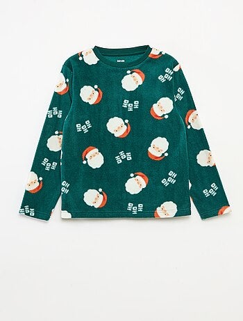 Pyjama Noël en polaire all-over