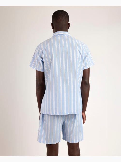 Pyjama ouvert à manches courtes et rayures pour homme ADMAS CLASSIC - Kiabi Pyjama ouvert à manches courtes et rayures pour homme ADMAS CLASSIC - Kiabi