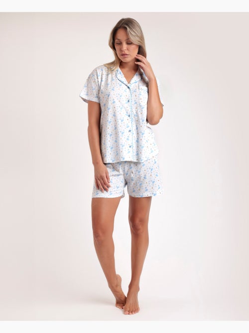 Pyjama ouvert à manches courtes pour femme ADMAS Danse avec les cygnes - Kiabi Pyjama ouvert à manches courtes pour femme ADMAS Danse avec les cygnes - Kiabi