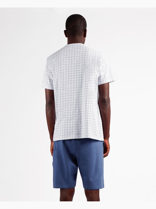 Pyjama ouvert à manches courtes pour homme ADMAS CLASSIC à pois losanges - Kiabi Pyjama ouvert à manches courtes pour homme ADMAS CLASSIC à pois losanges - Kiabi