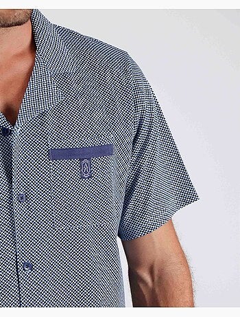 Pyjama ouvert à manches courtes pour homme ADMAS CLASSIC Mercury