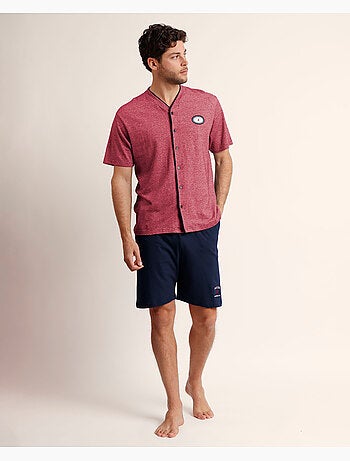 Pyjama ouvert à manches courtes pour homme, style voile, ANTONIO MIRO