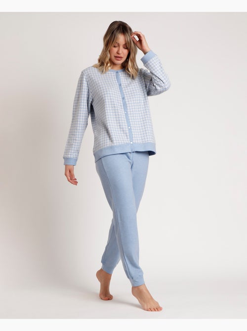 Pyjama ouvert à manches longues en maille Milano pour femme ADMAS Dream - Kiabi Pyjama ouvert à manches longues en maille Milano pour femme ADMAS Dream - Kiabi