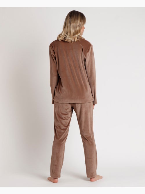 Pyjama ouvert à manches longues et rayures pour femme ADMAS CLASSIC - Kiabi Pyjama ouvert à manches longues et rayures pour femme ADMAS CLASSIC - Kiabi