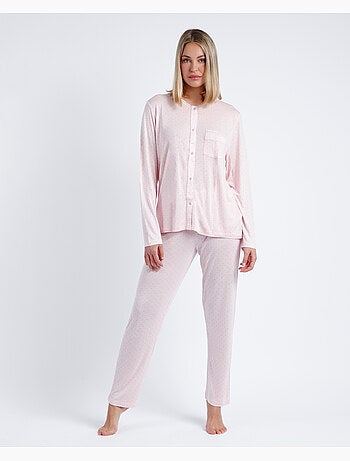 Pyjama ouvert à manches longues Goodnight pour femme ADMAS CLASSIC