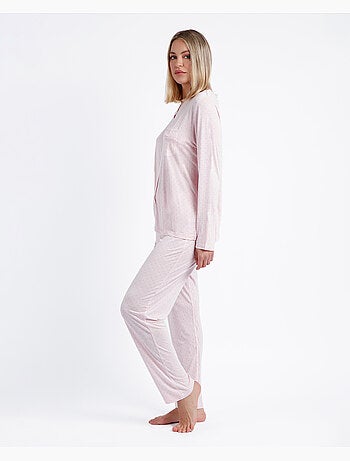 Pyjama ouvert à manches longues Goodnight pour femme ADMAS CLASSIC