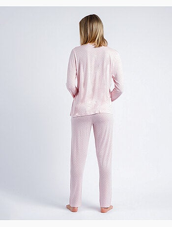 Pyjama ouvert à manches longues Goodnight pour femme ADMAS CLASSIC