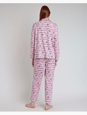 Pyjama ouvert à manches longues Marie pour femme Disney