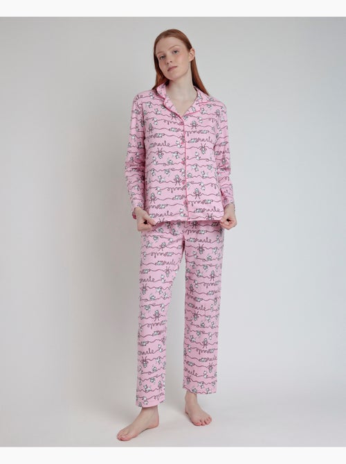 Pyjama ouvert à manches longues Marie pour femme Disney - Kiabi Pyjama ouvert à manches longues Marie pour femme Disney - Kiabi
