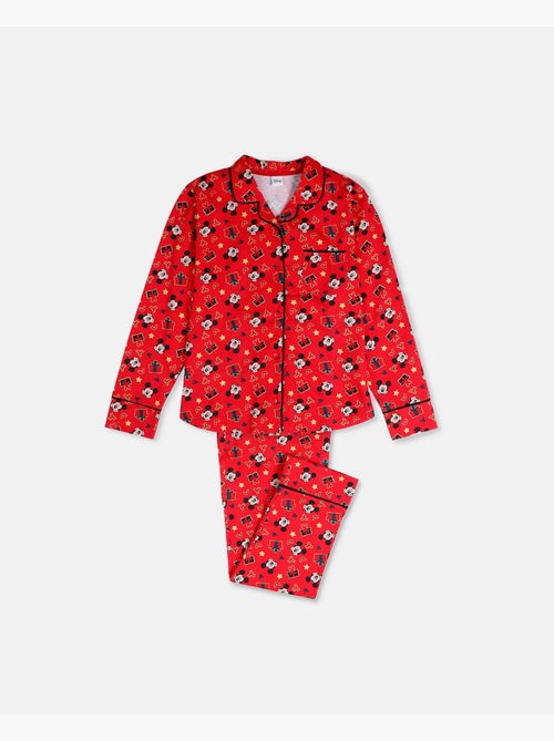 Pyjama ouvert à manches longues Mickey Noël pour garçon DISNEY - Kiabi