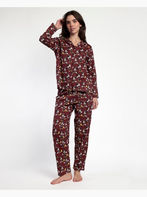 Pyjama ouvert à manches longues Minnie Mouse pour femme DISNEY - Kiabi Pyjama ouvert à manches longues Minnie Mouse pour femme DISNEY - Kiabi