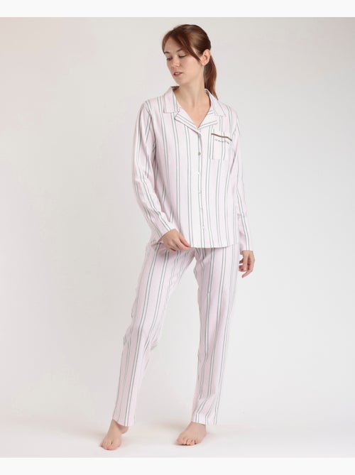 Pyjama ouvert à manches longues pour femme ADMAS CLASSIC Magic Time - Kiabi Pyjama ouvert à manches longues pour femme ADMAS CLASSIC Magic Time - Kiabi