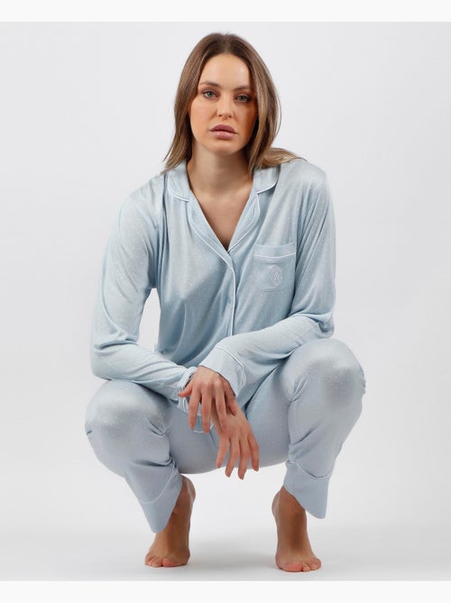 Pyjama ouvert à manches longues pour femme ADMAS CLASSIC Soft Secret - Kiabi Pyjama ouvert à manches longues pour femme ADMAS CLASSIC Soft Secret - Kiabi