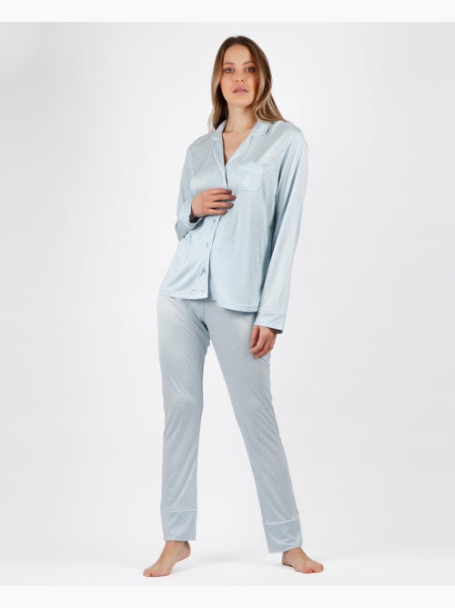 Pyjama ouvert à manches longues pour femme ADMAS CLASSIC Soft Secret - Kiabi Pyjama ouvert à manches longues pour femme ADMAS CLASSIC Soft Secret - Kiabi