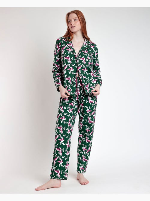 Pyjama ouvert à manches longues pour femme ADMAS GARDEN Wild Nature - Kiabi