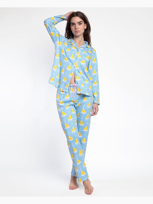 Pyjama ouvert à manches longues pour femme ADMAS Sweet Duckling - Kiabi Pyjama ouvert à manches longues pour femme ADMAS Sweet Duckling - Kiabi