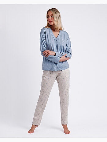 Pyjama ouvert à manches longues pour femme > d'ADMAS CLASSIC