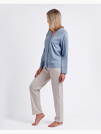 Pyjama ouvert à manches longues pour femme > d'ADMAS CLASSIC