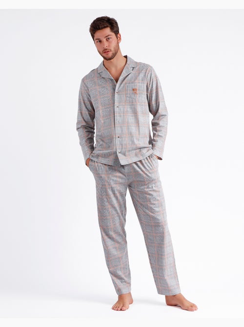 Pyjama ouvert à manches longues pour homme ADMAS Bulldog - Kiabi Pyjama ouvert à manches longues pour homme ADMAS Bulldog - Kiabi