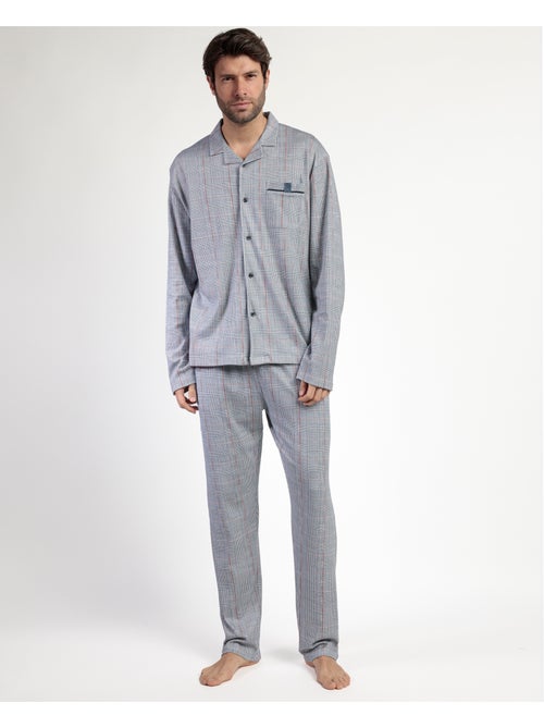Pyjama ouvert à manches longues pour homme ADMAS CLASSIC - Kiabi Pyjama ouvert à manches longues pour homme ADMAS CLASSIC - Kiabi
