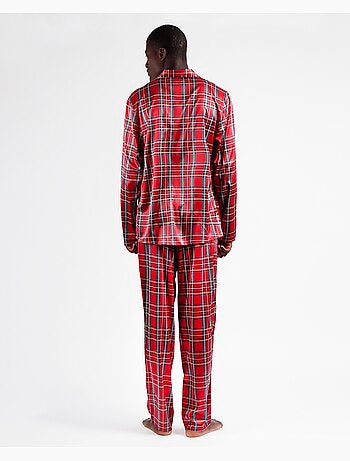 Pyjama ouvert à manches longues pour homme ADMAS CLASSIC, style écossais