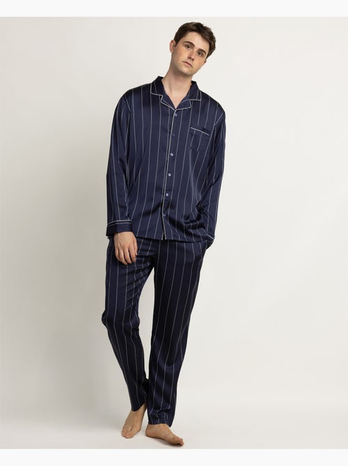 Pyjama ouvert à manches longues pour homme ADMAS LUXURY, style diplomatique de luxe - Kiabi Pyjama ouvert à manches longues pour homme ADMAS LUXURY, style diplomatique de luxe - Kiabi