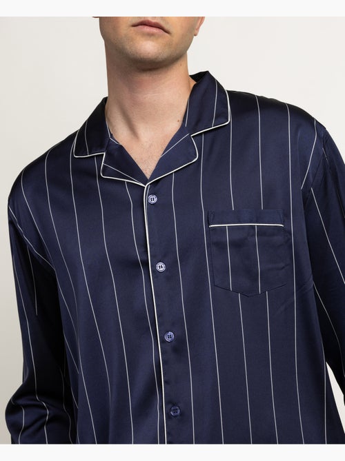 Pyjama ouvert à manches longues pour homme ADMAS LUXURY, style diplomatique de luxe - Kiabi Pyjama ouvert à manches longues pour homme ADMAS LUXURY, style diplomatique de luxe - Kiabi