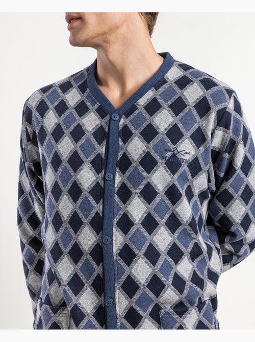 Pyjama ouvert à manches longues pour homme ADMAS MAGNIFICENT avec diamants - Kiabi Pyjama ouvert à manches longues pour homme ADMAS MAGNIFICENT avec diamants - Kiabi