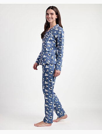 Pyjama ouvert à manches longues Snow Drift pour femme de PEANUTS