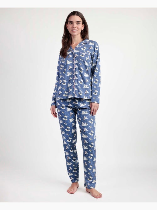 Pyjama ouvert à manches longues Snow Drift pour femme de PEANUTS - Kiabi Pyjama ouvert à manches longues Snow Drift pour femme de PEANUTS - Kiabi