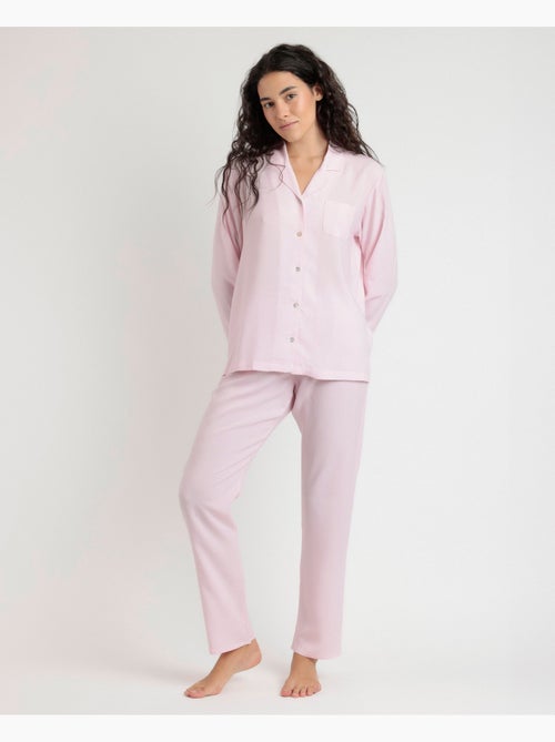 Pyjama ouvert à manches longues Spiga classique pour femme ADMAS CLASSIC - Kiabi Pyjama ouvert à manches longues Spiga classique pour femme ADMAS CLASSIC - Kiabi