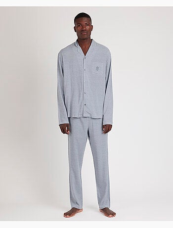 Pyjama ouvert à manches longues Spiga classique pour homme ADMAS CLASSIC