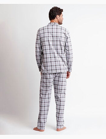 Pyjama ouvert à manches longues style grenat ADMAS CLASSIC pour homme