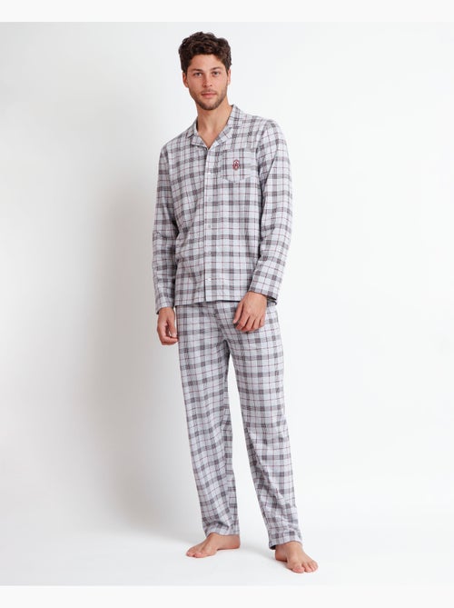 Pyjama ouvert à manches longues style grenat ADMAS CLASSIC pour homme - Kiabi Pyjama ouvert à manches longues style grenat ADMAS CLASSIC pour homme - Kiabi