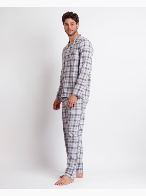 Pyjama ouvert à manches longues style grenat ADMAS CLASSIC pour homme - Kiabi Pyjama ouvert à manches longues style grenat ADMAS CLASSIC pour homme - Kiabi