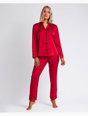 Pyjama ouvert classique de Noël à manches longues pour femme ADMAS CLASSIC