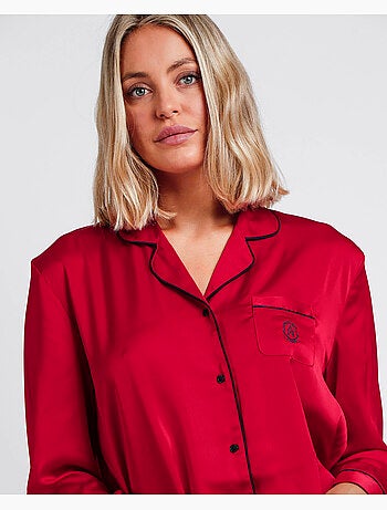 Pyjama ouvert classique de Noël à manches longues pour femme ADMAS CLASSIC