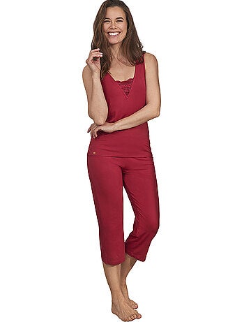 Pyjama pantacourt débardeur Alicia