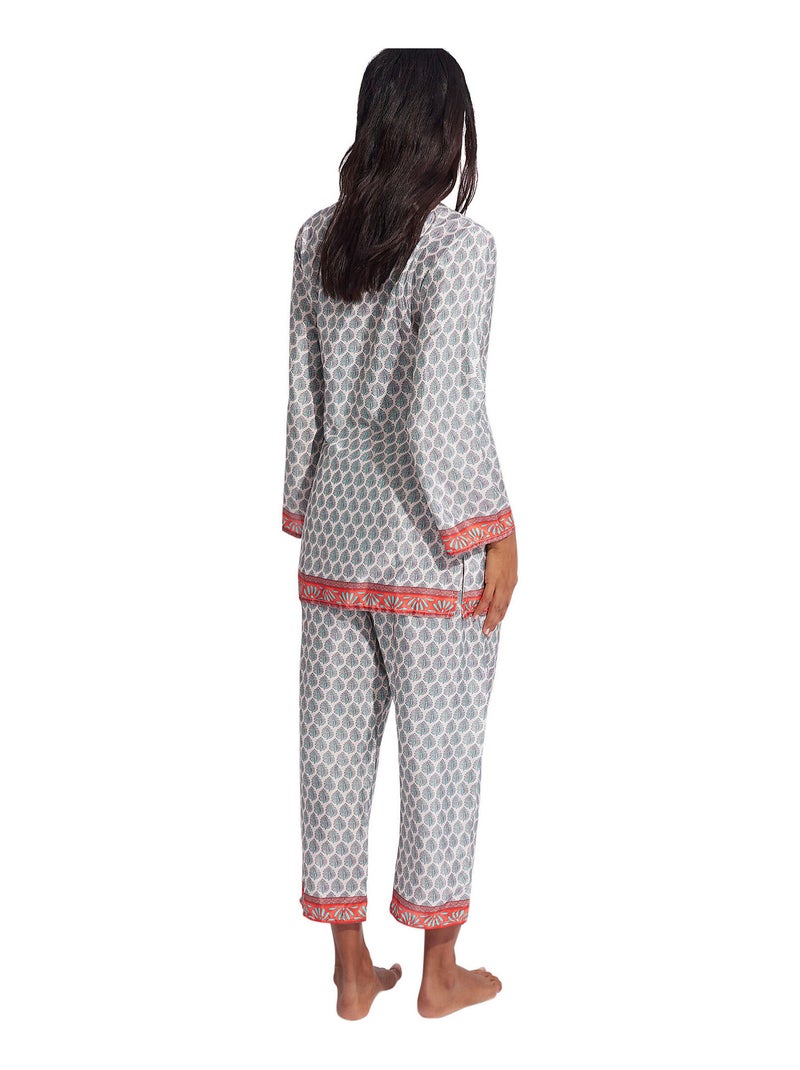 Pyjama pantacourt tunique Homewear P81 Vert - Kiabi