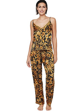 Pyjama pantalon caraco débardeur P117 ACANTHUS