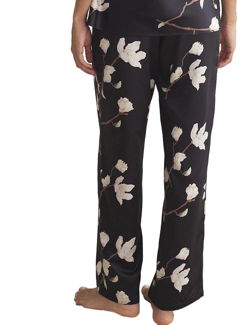 Pyjama pantalon caraco EXCLUSIVE P100 Noir - Kiabi