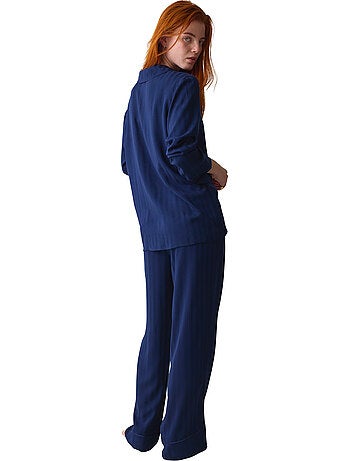 Pyjama pantalon chemise amourette jacquard