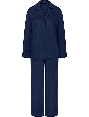 Pyjama pantalon chemise amourette jacquard