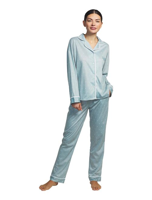 Pyjama pantalon chemise manches longues Algodon - Kiabi