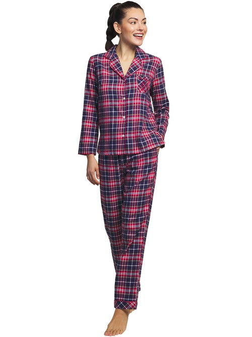 Pyjama pantalon chemise manches longues Big Family - Kiabi
