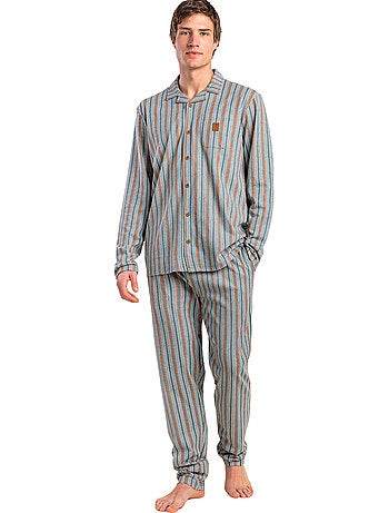 Pyjama pantalon chemise manches longues caribou